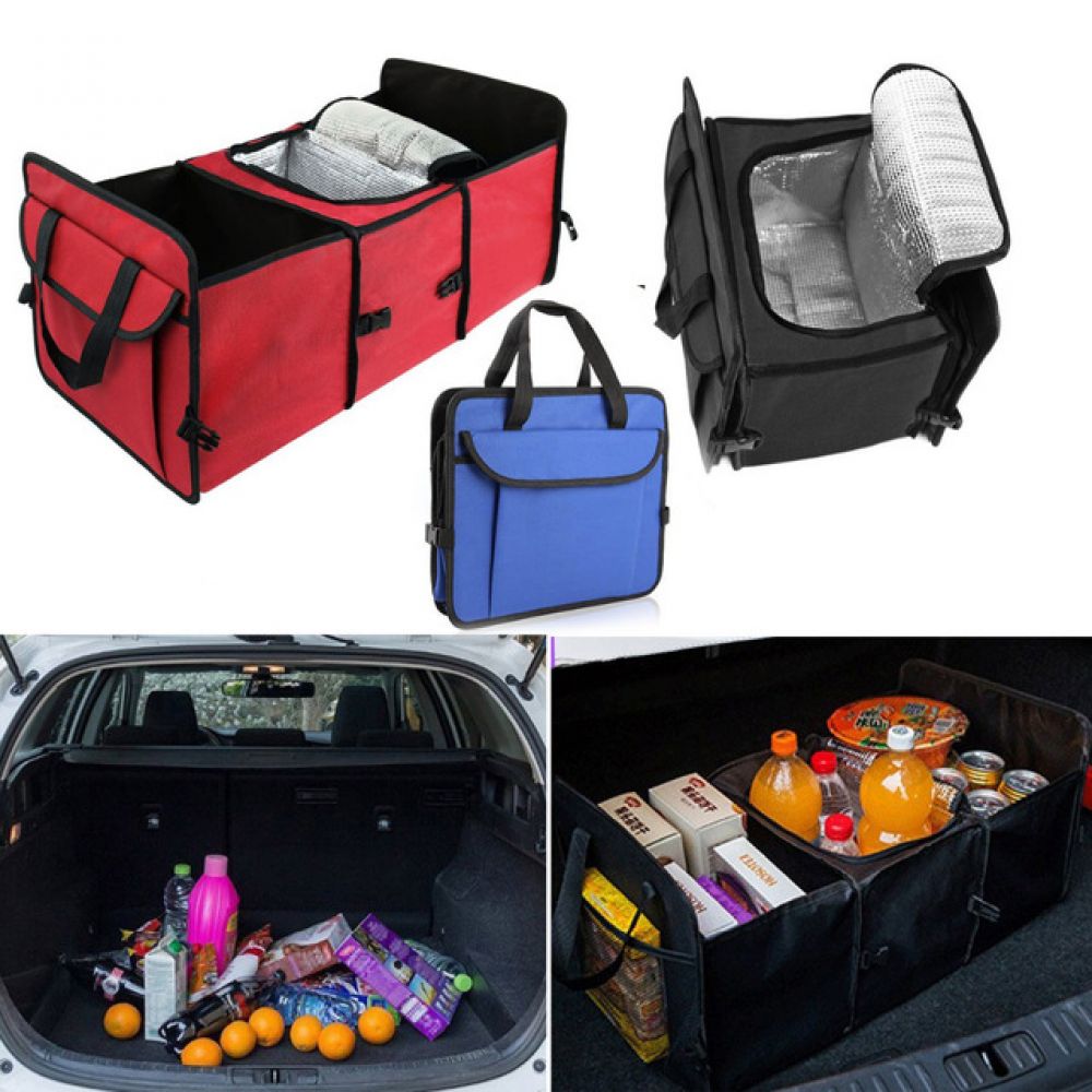 Multi-Purpose Car Trunk Organizer And Cooler Storage Bag